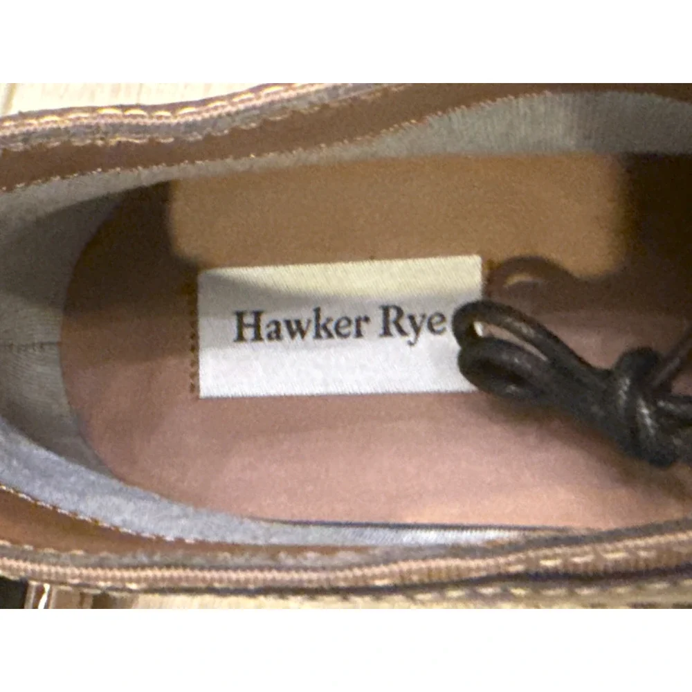 NEW HAWKER RYE BLACK FRAUSEN CONTRAST STITCH LEATHER CHUKKA BOOTS SZ 10